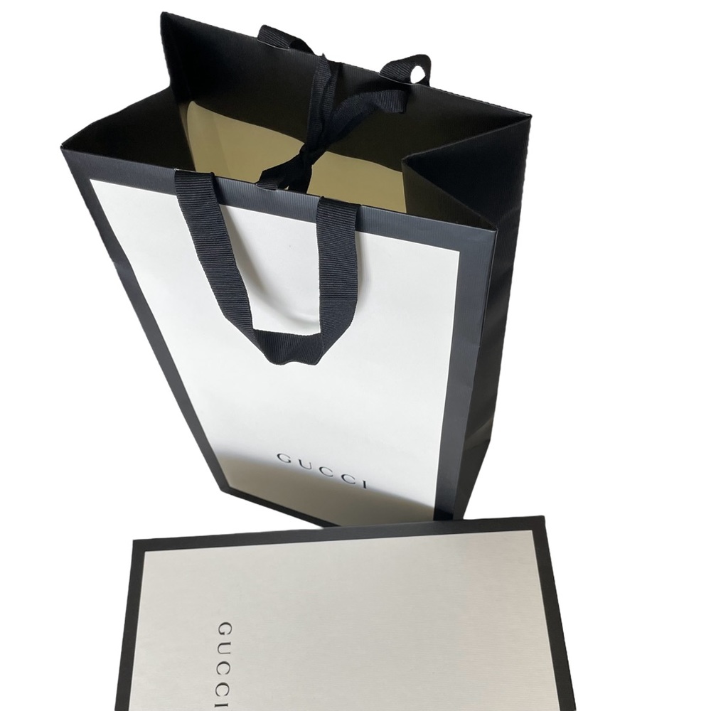 Empty Gucci Shoe Box/Gift Box and Matching Gucci Shopping Bag - Picture 2 of 8